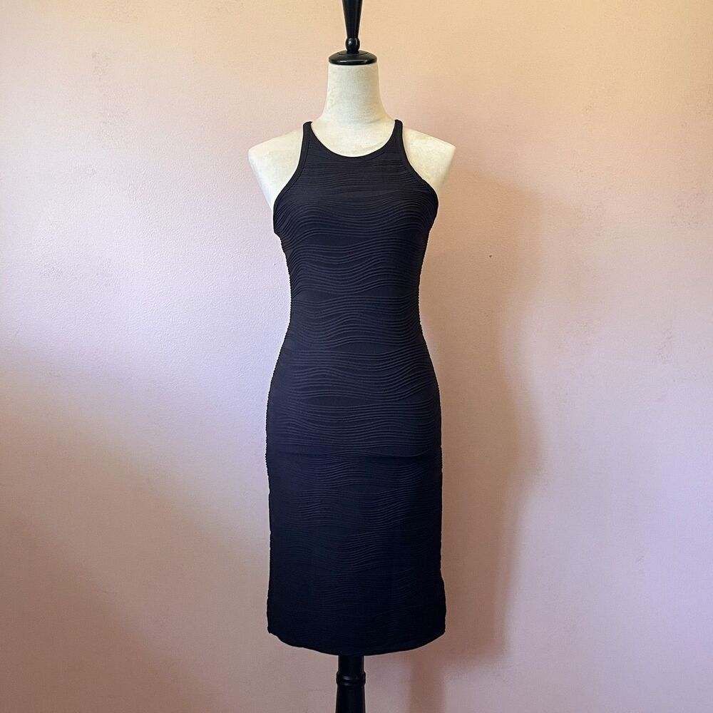 Planet Gold Mini Bodycon Tank Dress Woman S Racerback Stretchy Club Party Y2k
